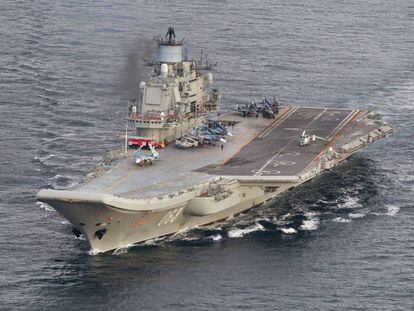The Admiral Kuznetsov is Russia's only aircraft carrier.