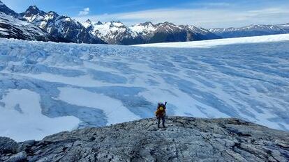 The Perito Moreno glacier in Argentina, in April 2023.