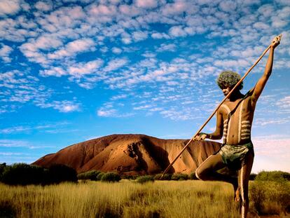 An Aboriginal hunter in Australia.