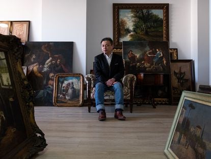 Liu Zhijiang, Chinese businessman and art collector in his office, Buenos Aires, Argentina, 28 March 2023