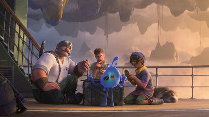 The three generations of the Clade family, in the Disney movie 'Strange World'