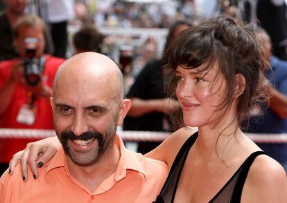 Film director Gaspar Noé and actress Paz de la Huerta at the Cannes Film Festival premiere of 'Enter the Void' (2009). 