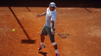 Rafael Nadal training for the clay court season in Mallorca last week. 