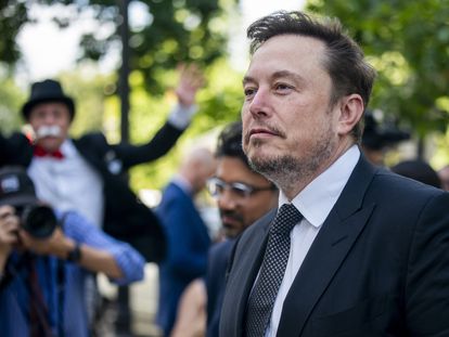 Elon Musk, upon his arrival at the U.S. Capitol, last Wednesday.