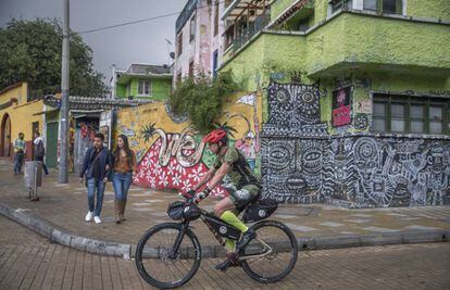 German athlete Guido Kunze during a trip around Colombia.
