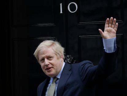 Boris Johnson outside 10 Downing Street on December 13, 2019 when he was still the prime minister.