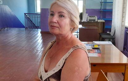 Yelena, 63, crossed into Russian territory and re-entered Ukraine through the Sumi corridor to be reunited with her children in Kharkiv. 