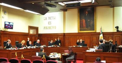 The Mexican Supreme Court in session at the beginning of October.