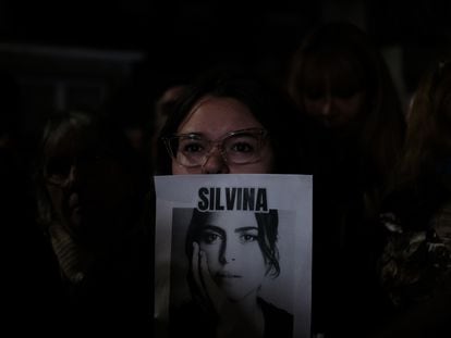 A woman at a demonstration for Silvina Luna in Buenos Aires, Argentina, in September of this year.