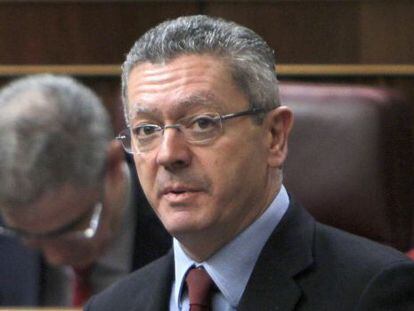 Justice Minister Alberto Ruiz-Gallardón.