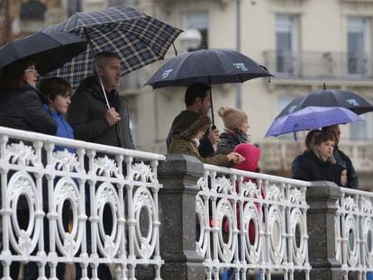 A rainy day in San Sebastián.