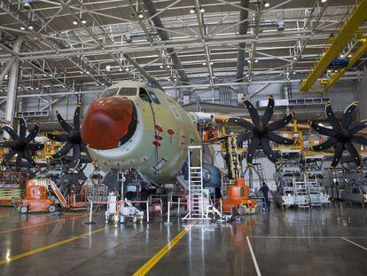 Airbus Military&#039;s A-400M assembly line in Seville.