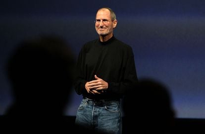 Steve Jobs, at an Apple event in San Francisco, in January 2010. The founder of the technology company used to wear turtleneck sweaters designed by Issey Miyake in public.