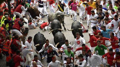 The last day of the Running of the Bulls 2018.