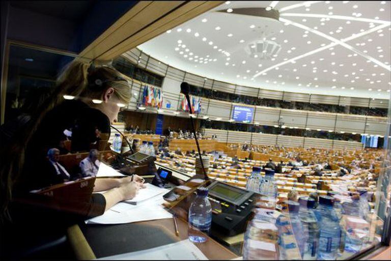 The team of interpreters at the European Parliament have to deal with the demands of 23 languages on a daily basis.