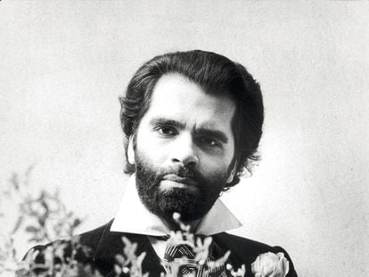 Karl Lagerfeld in the 1970s.