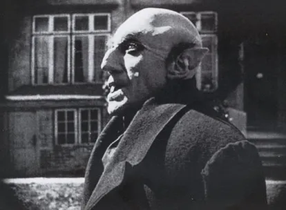 Max Schreck, on the set of 'Nosferatu.'