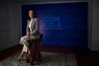 María Corina Machado, in Caracas on Friday.