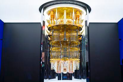 One of IBM's first commercial quantum computer models. 