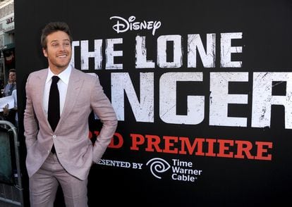 Armie Hammer at the premiere of The Lone Ranger at Disney California Adventure Park in June 2013. 