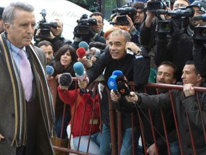 José Ortega Cano arrives at court in Seville in March 2013.