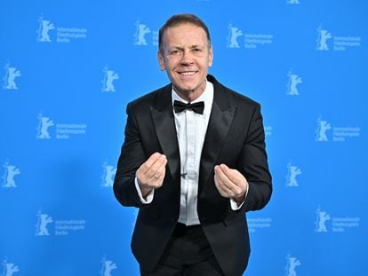 Rocco Siffredi, during the presentation of 'Supersex' at the Berlin International Film Festival, on February 22, 2024.
