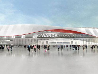 How the Wanda Metropolitano stadium will look.