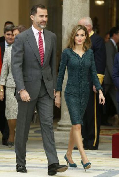 The Spanish king and queen at the 2013 National Sports Award ceremony.