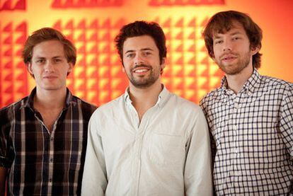 The men behind the Verbling project: from left to right, Jacob Jolis, Mikael Bernstein and Fred Wulff.