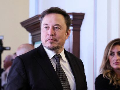 Elon Musk arrives for a bipartisan Artificial Intelligence (AI) Insight Forum for all U.S. senators at the U.S. Capitol in Washington, U.S., September 13, 2023.