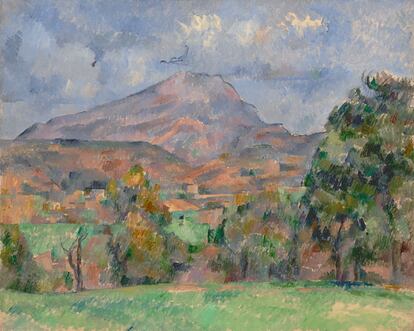 Paul Cézanne's La montagne Sainte-Victoire (1888-1890), one of the paintings in Allen's collection.
