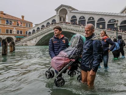 Recent flooding in Venice in Italy.