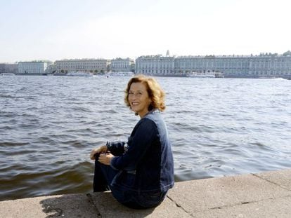 Julia Navarro in St Petersburg.