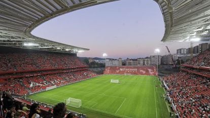 A view across Athletic's new San Mamés stadium.