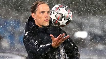Former Chelsea manager Thomas Tuchel during a Champions League match against Real Madrid.