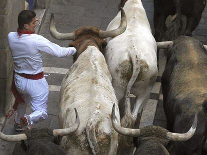 The eighth and final Running of the Bulls at Sanfermines 2015.