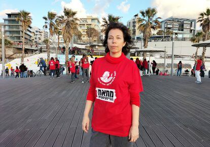 Ayelet Rishpón after a protest against the judicial reform in Tel Aviv.