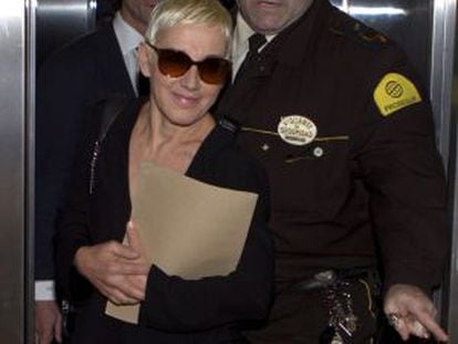 Ana Torroja arrives in court on Wednesday.