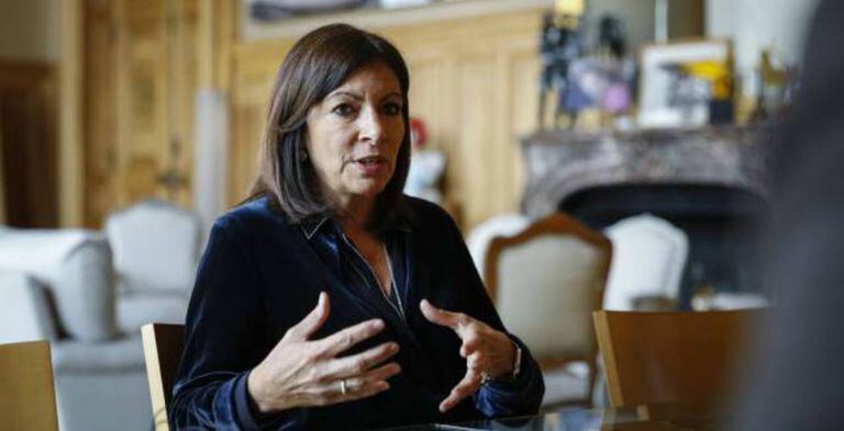 Anne Hidalgo, the mayor of Paris, in her office.