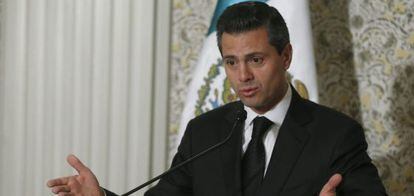 Mexican President Enrique Pe&ntilde;a Nieto seen during a news conference in Rome earlier this month.