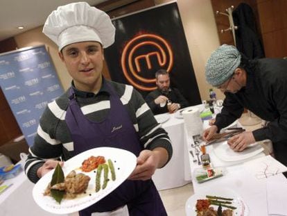 Contestants at the MasterChef trials in Madrid. 