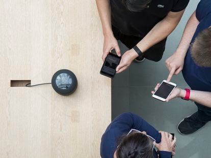 Launching of the HomePod (an Apple speaker and digital assistant) in 2018.