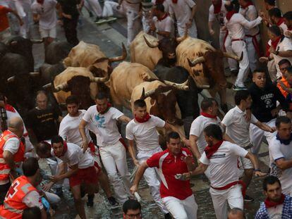 Day 2 of the Running of the Bulls 2018.