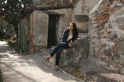 Kate del Castillo in between filming scenes in San Miguel de Allende in 2011.