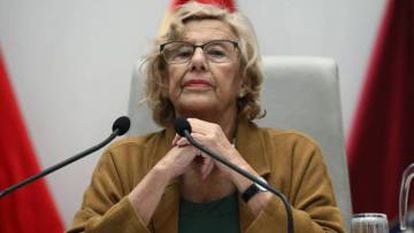 Mayor Manuela Carmena at the council session.
