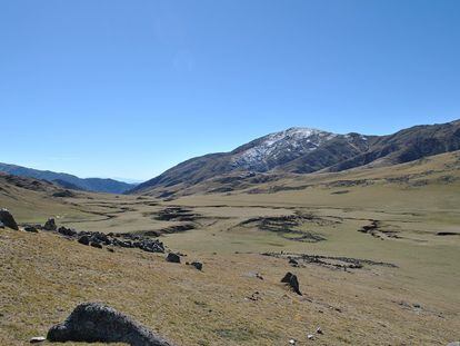Panoramic of the Valley of La Ciénaga de Tucumán (Argentina).