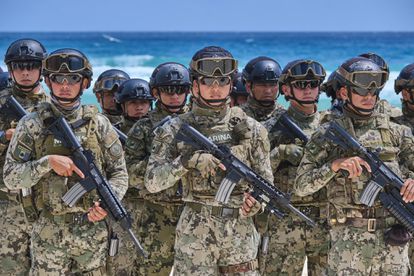 The government deployed elements of the Navy in the Mexican Caribbean.
