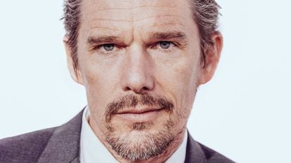 A portrait of Ethan Hawke at the 2015 Tribeca Film Festival.