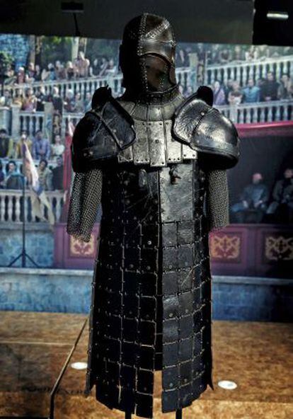 Armor on display at the ‘Game of Thrones’ exhibition.