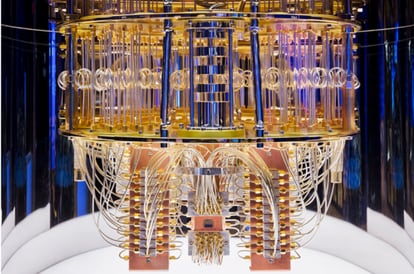 The IBM quantum processor.